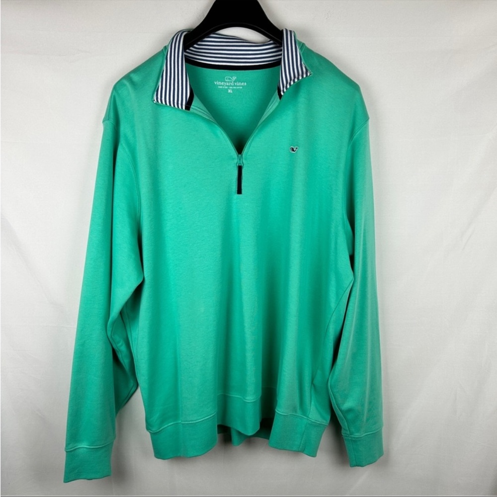 Vineyard vines 1/4 zip sweater pima cotton